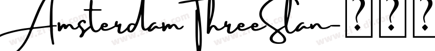 Amsterdam ThreeSlan字体转换